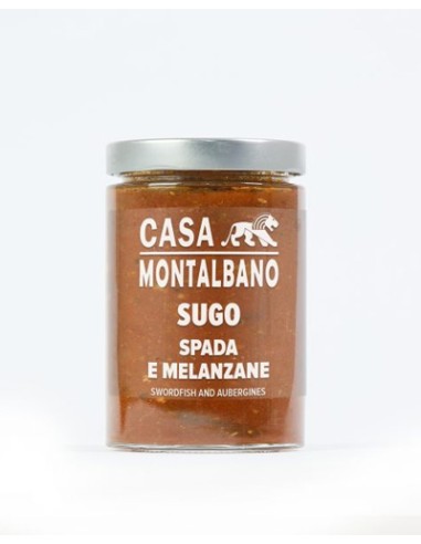 Sauce espadon et aubergines 300 gr Casa Montalbano