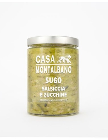 Ragù de saucisses et courgettes 300 gr Casa Montalbano