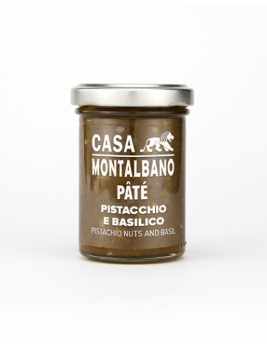 Paté de pistacho y albahaca 90 gr Casa Montalbano