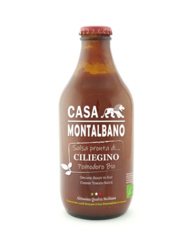 Ready-made Organic Cherry Tomato Sauce 330 gr Casa Montalbano