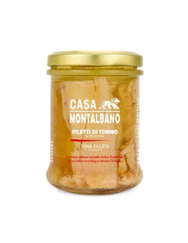 Tuna fillets in olive oil 190 gr Casa Montalbano