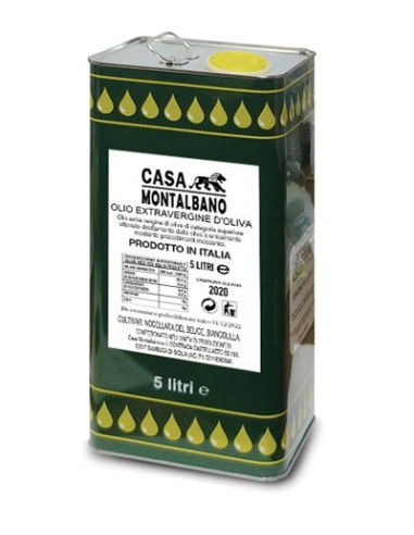 Aceite de oliva virgen extra Lata 5 lt Casa Montalbano