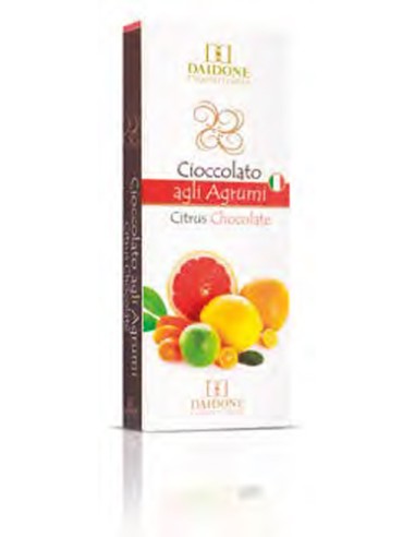 Sicilian Daidone Chocolate with Citrus Fruits 100 gr Daidone