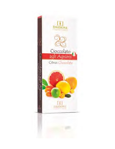 Sicilian Daidone Chocolate with Citrus Fruits 100 gr Daidone