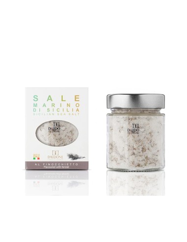 Sea salt flavored with fennel 140 gr Daidone