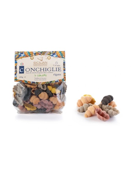 Conchiglie Rigate 5 Colori 250 gr Daidone