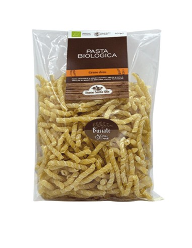 Busiate Organic durum wheat semolina pasta 500 gr Forno Santa