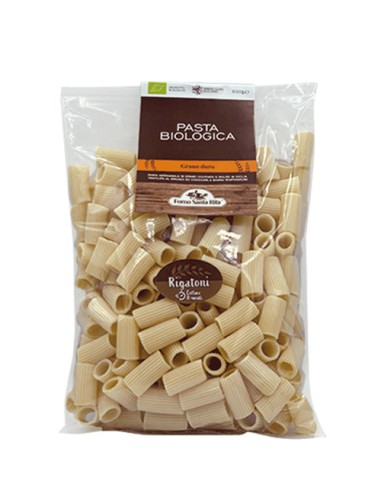 Rigatoni Bio Nudeln aus Hartweizengrieß 500 gr Forno Santa Rita