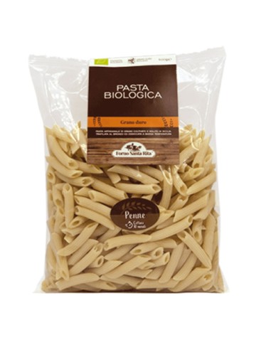 Penne Organic durum wheat semolina pasta 500 gr Forno Santa Rita