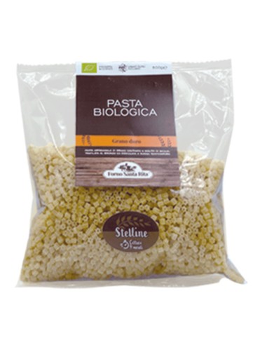 Stelline Organic durum wheat semolina pasta 500 gr Forno Santa