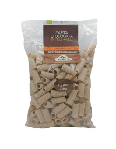 Rigatoni Organic wholemeal durum wheat semolina pasta 500 gr