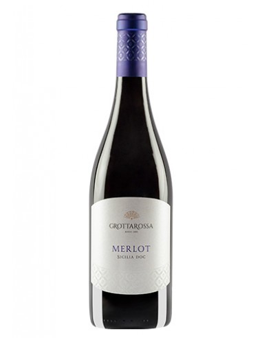 Single variety of Sicily Merlot 75 cl Grottarossa Vini