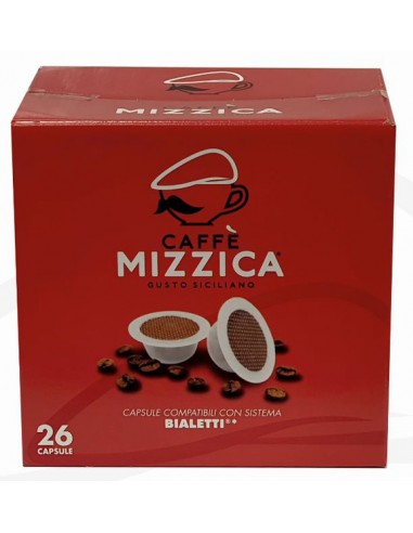 Bialetti compatible capsules pack 6.5 g pack of 26 Caffè Mizzica