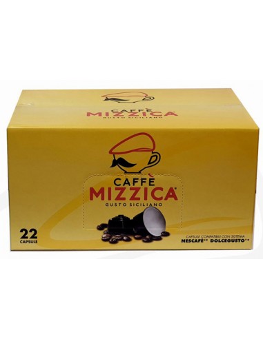 Dolce gusto compatible capsules 8 g pack of 22 Caffè Mizzica