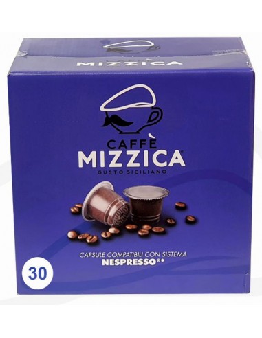 Cápsulas compatibles Nespresso 5,5 g paquete de 30 Caffè Mizzica