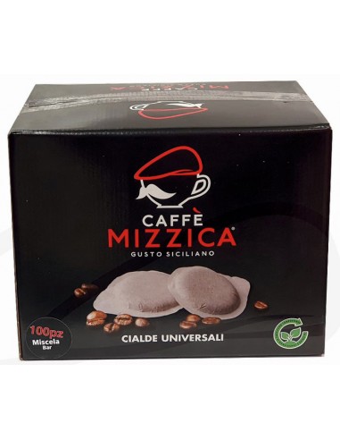 Dosettes de café expresso paquet de 100 pcs Mizzica 44 mm Ese 8