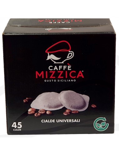 Dosettes de café expresso paquet de 45 Mizzica 44 mm Ese 8 g