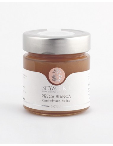 Extra White Peach Jam 250 gr Scyavuru