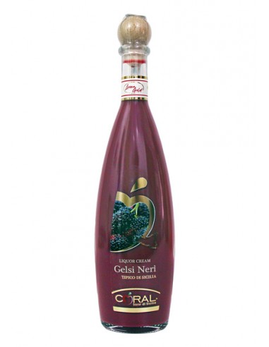 Black Mulberry Liqueur Cream 50 cl Coral Sorsi di Sicilia