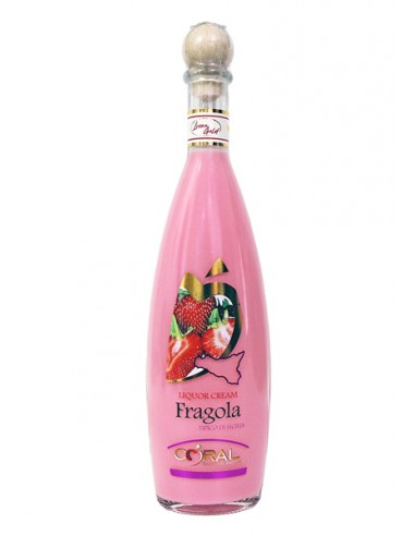 Licor de crema de fresa 50 cl Coral Sorsi di Sicilia