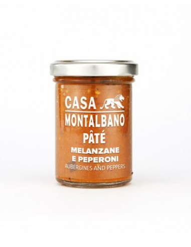 Pâté d'aubergines et poivrons 90 gr Casa Montalbano