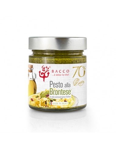 Pesto alla Brontese 70% 190 gr Bacco