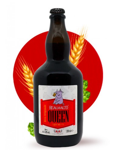 Queen English Amber Ale 75 cl Karton mit 6 Realmalt Flaschen