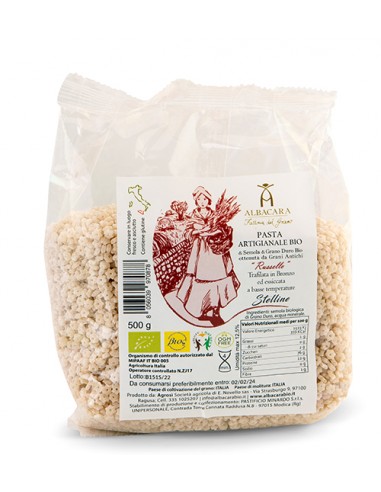 Stars of Russello durum wheat semolina Albacara