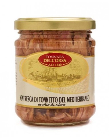 Ventresca de bonito del mediterráneo en aceite de oliva F.lli