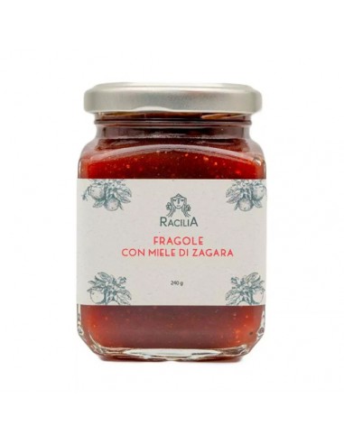 Strawberry jam with Zagara honey Racilia Racilia