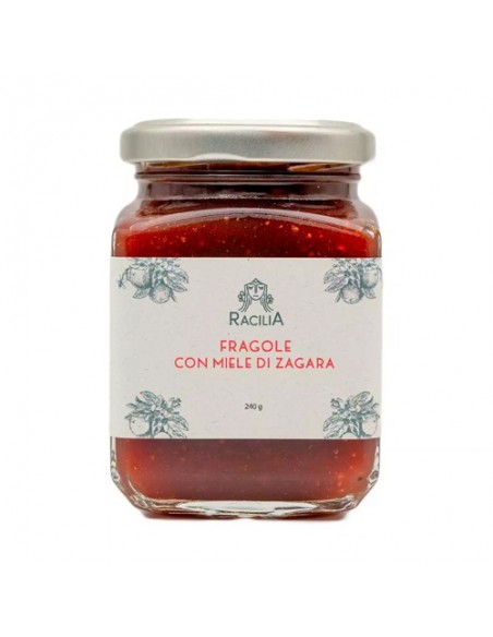 Strawberry jam with Zagara honey Racilia Racilia