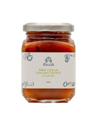 Coscia pear jam with toasted cocoa beans Racilia