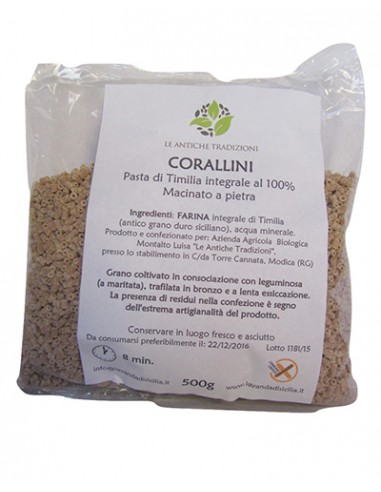 Corallini di Timilia Farine Complète 500 gr Le Antiche