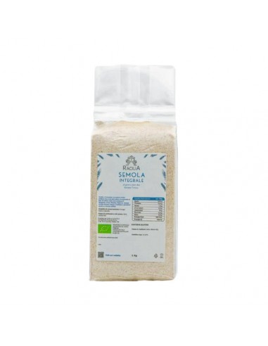 Organic Timilia Racilia whole wheat semolina flour