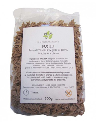 Vollkorn Timilia Fusilli 500 gr Le Antiche Tradizioni