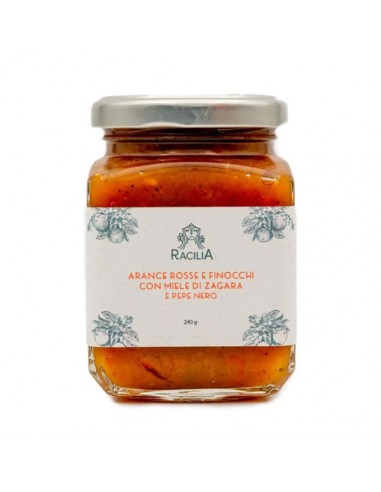 Blood orange and fennel marmalade with orange blossom honey and