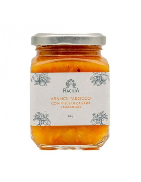 Marmelade d'oranges Tarocco au miel de fleur amandes et