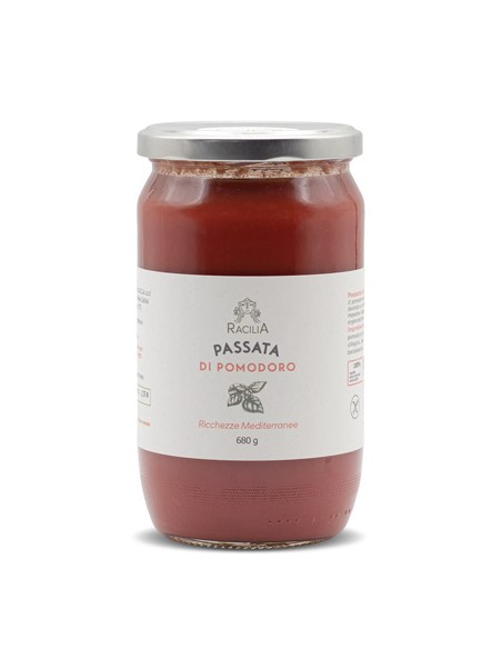 Cherry tomato puree, piccadilly and siccagno Racilia