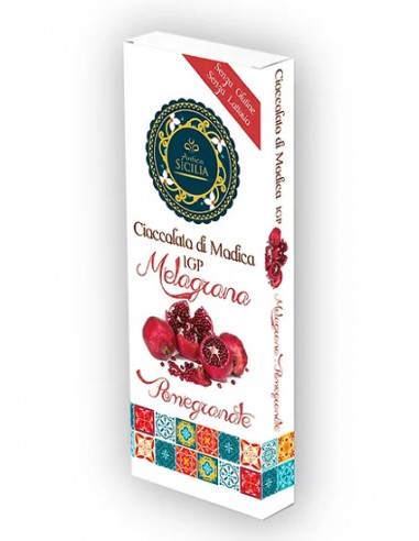 Modica IGP chocolate con granada 100 gr Antica Sicilia