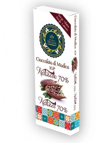 Chocolate Modica Natural IGP 70% 100g Antica Sicilia