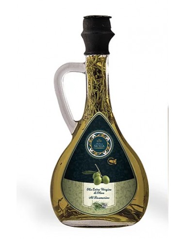 aceite EVO con romero botella con asa 10 cl Antica Sicilia