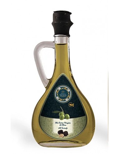 aceite EVO con trufa botella con asa 10 cl Antica Sicilia