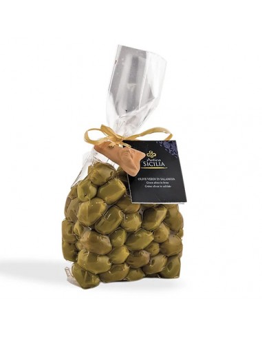 Aceitunas verdes en salmuera 350 gr Antica Sicilia