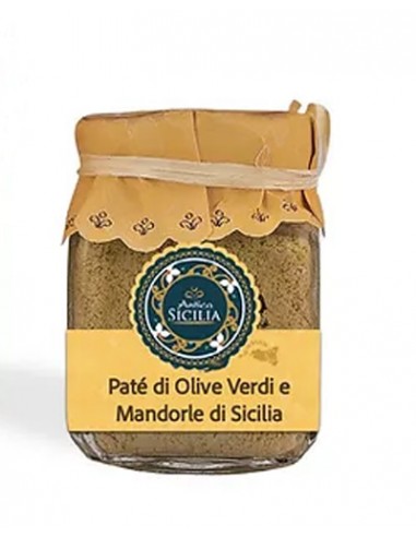 Green olive and almond pâté 180g Antica Sicilia