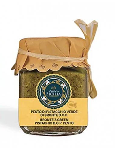 Green Pistachio Pesto from Bronte DOP 180 gr Antica Sicilia