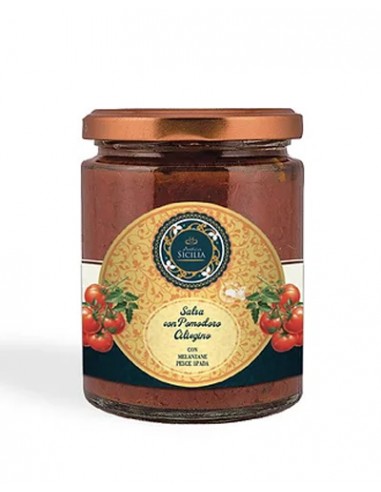 Salsa de Tomates Cherry con Berenjenas y Pez Espada 280 gr