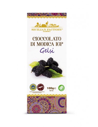 Modica Chocolat IGP Gelsi 100 gr Usine Sicilienne