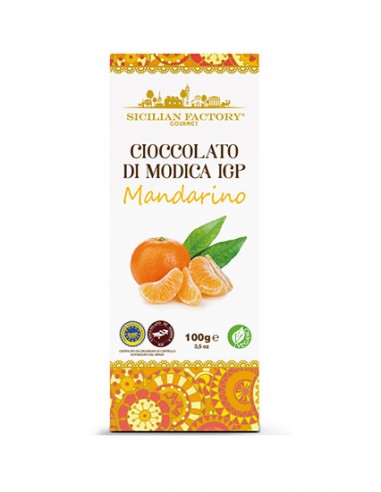 Chocolat de l'usine sicilienne Mandarino de Modica IGP