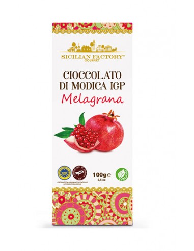 Cioccolato di Modica IGP Melagrana 100 gr Sicilian Factory