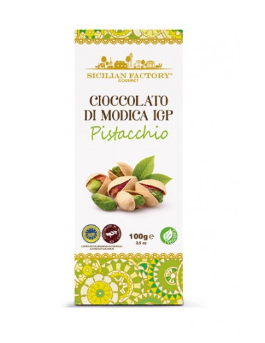 Cioccolato di Modica IGP Pistacchio 100 gr